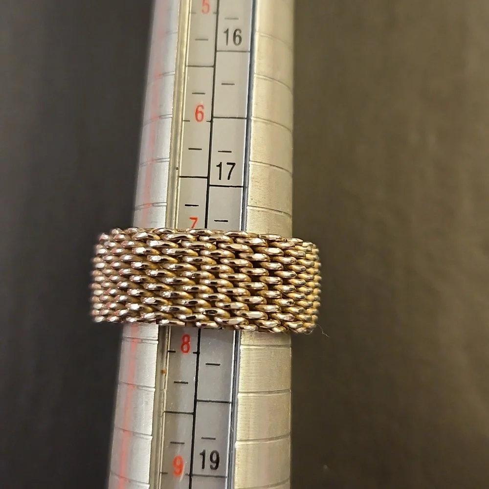 TIFFANY &CO. SOMERSET MESH RING - Picture 3 of 3